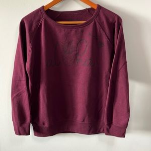 Honolua Surf Co wine colored sweatshirt